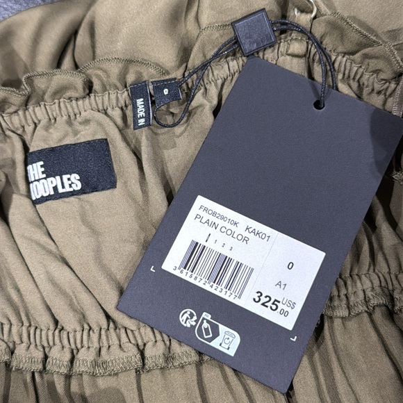 The Kooples Long Green Kaki Dress with Bows - Kooples size 0 - US XS - Picture 6 of 7